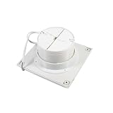 Yinhing Aspiratore da Parete da 4" per Bagno e – Ventilazione a Basso Consumo Energetico in Plastica ABS per Uso Domestico (4 pollici (ID 102 mm, spessore 3,8 mm))
