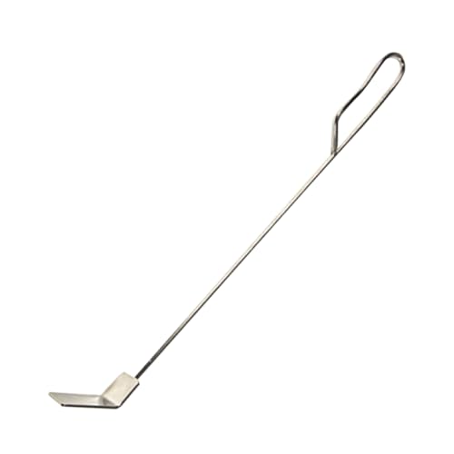 Herramienta de ceniza de carbón – Limpiador de acero inoxidable con largo | Rastrillo de cenizas para barbacoa – Para barbacoas, fogatas, estufas de leña, calderas, jardín y patio trasero