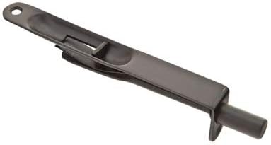 Emtek Flush Bolts Square and Radius Corners (6, Radius Corners, Flat Black)