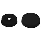 CRL Black Flat Large Snap Cap Screw Covers - Package of 100