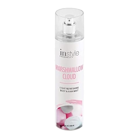 Instyle Fragrances | Body & Hair Mist | Marshmallow Cloud Scent | With Panthenol | CLEAN, Vegan, Paraben Free, Phthalate Free | Premium 8 Fl Oz Spray Bottle Cover