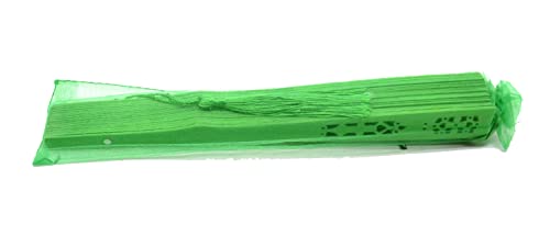Spanish Fan (grün) Fächer aus feinem Holz, Fächer und farbige Tasche, faltbarer Fächer, Fächer, grün.