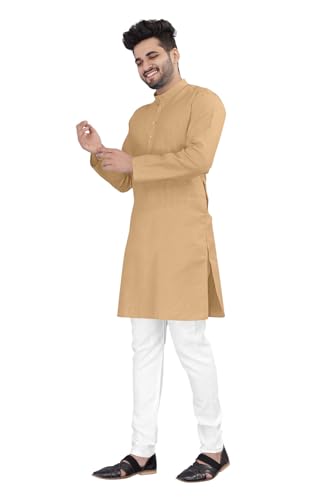 Image of trustous Mens straigth Solid Kurta Pyjama Set Combo in 100% Cotton with 16 Colour Option and Size are XS to 3XL for (Birthday,Wedding, Ceremony, Casual, Engagement)