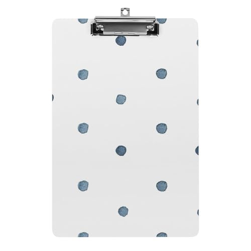 Presse-papiers avec pince A4 porte-formulaires clipboard papier documents points bleus