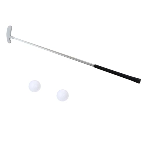 WHAMVOX Portable Golf Putter by 3-Section Folding Putter Pushing Rod Sturdy Zinc Alloy for Golf Practice and Travel