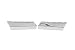 NewYall Pack of 2 Left Driver + Right Passenger Side Chrome Headlight Washer Nozzle Cover