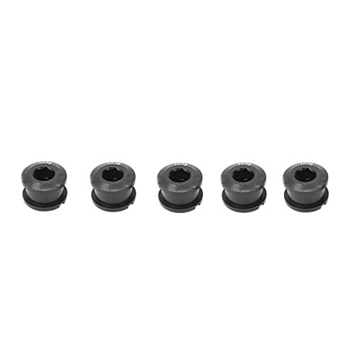 Naroote Boulons de Plateau Simples en Alliage D'aluminium Ultra Légers pour Vélo de Montagne de Route, Boulons de Plateau de Vélo Anodisés pour de Bonnes Pièces de Modification (Black)