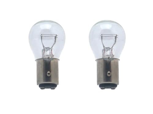 Streetparts24 2x Rücklicht Birne BAY15D 12V 21/5W E-geprüft Klar passend für
