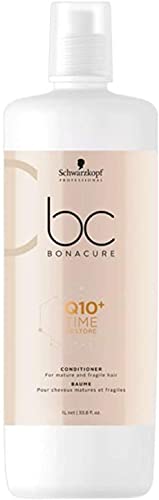 BC Time Restore Q10 Conditioner ( For Mature and Fragile Hair ) - Schwarzkopf - Bonacure - 1000ml/34oz