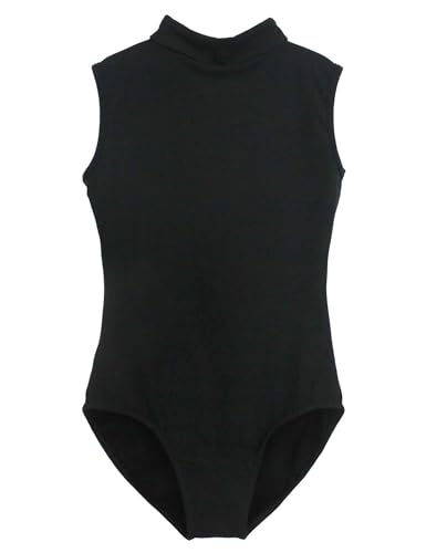 Daydance Sleeveless Black Ballet Leotards For Women Adult Turtleneck Dance Wear For Practice thumb #3