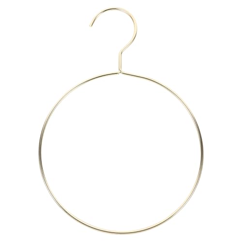 DOITOOL Percha Redonda de Acero Inoxidable Dorado para Cinturones Pañuelos y Bufandas Organizador Multifuncional Compacto para Armario Gancho Resistente y Ahorro de Espacio