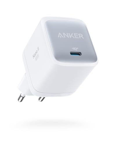 Anker Cargador USB C, Nano II 65W GAN II PPS Adaptador Rápido, Cargador Compacto y Plegable para MacBook Pro/Air, Galaxy S20/S10, DELL XPS 13, Note 20/10+, iPhone 12/Pro/Mini, iPad Pro, Pixel y más