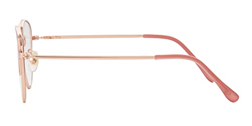 Image of Foster Grant Styles for Y.O.U. Los Angeles Blue Light Glasses For Women, Rose Gold, Lens Width: 52 mm