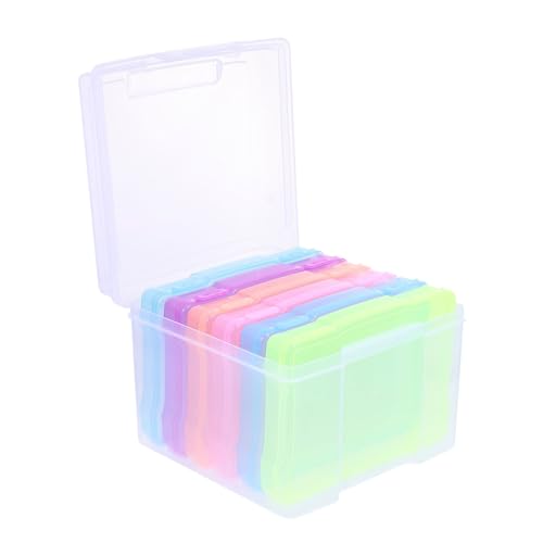 TOYMYTOY 大容量プラスチック製透明写真収納ケース フォトオーガナイザー カード ポストカード整理ボックス 家用類収納