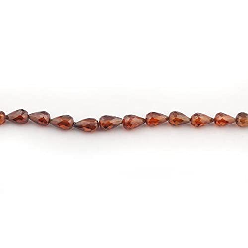 Zircon véritable briolettes facettées de qualité supérieure marron pour haute joaillerie