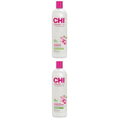 Bundle of CHI ColorCare Color Lock Shampoo, 25 Oz and CHI ColorCare Color Lock Conditioner, 25 Oz