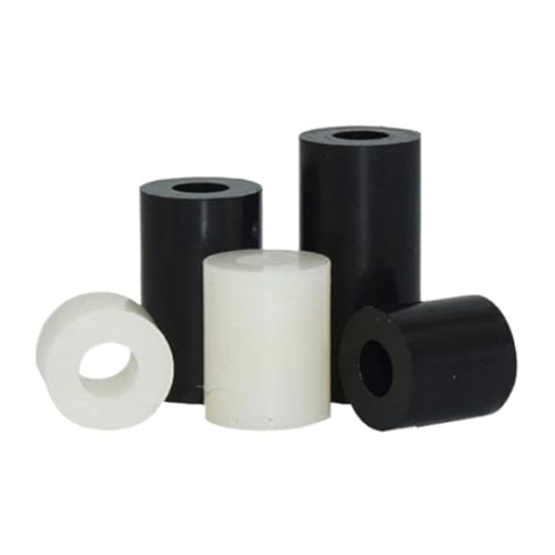 Arandelas de separación huecas M3 M4 M5 M6 M8 espaciador de nailon negro