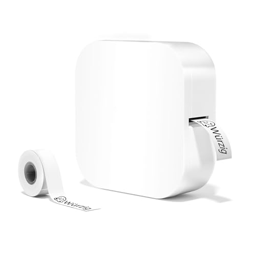 Odaro Q30 Bluetooth Mini Etikettendrucker - Kabelloser Tragbarer Kids Label Printer für iOS und Android für Zuhause, im Büro und in kleinen Unternehmen (Weiß)