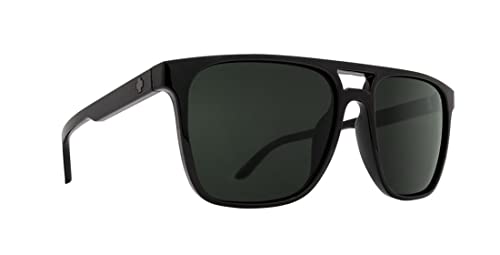 Spy Optic Czar Sunglasses Soft Matte Black w/Happy Gray Green Polarized Lens + Case