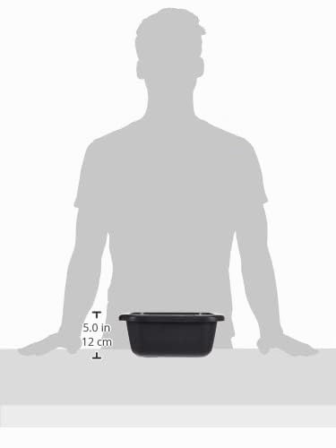 CURVER Bassine Carrée 6L - Cuvette pour Ménage, Cuisine - Convient pour bains de pieds pédicure - Bac de Lavage Pratique et Empilable - Pour Linge Vaisselle Légumes - 29 x 29 x 12 cm - Gris Anthracite – vue 5