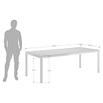 OUTLIV. Gartentisch Teakholz Silber/Natur