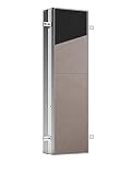 EMCO Asis PLUS Unterputz-Schrankmodul mit LED Beleuchtung, Badezimmerschrank für unsichtbaren Stauraum, Hochschrank mit