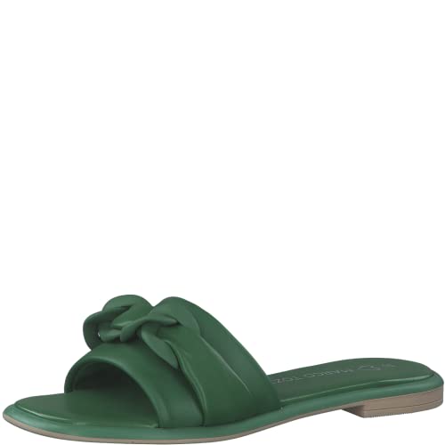 MARCO TOZZI Damen Pantolette, Blockabsatz, aus hochwertigem Leder, ideal...