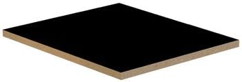 In-Line Flat Top Filler Size: 0.25" H x 15" W x 18" D, Color: Black