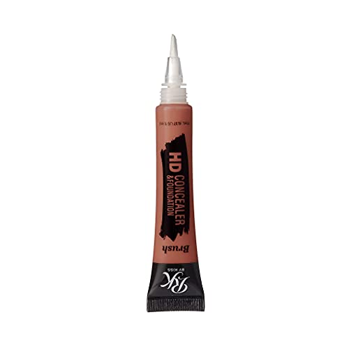 Ruby Kisses Hd Concealer & Foundation Flawless Full Cover Brush Face Makeup (Orange Corrector) #TOP1