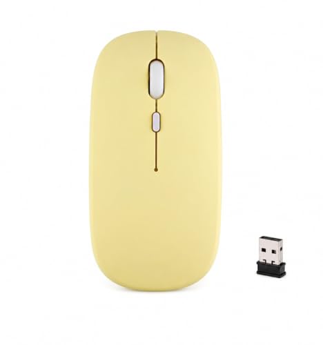 Rechargeable Wireless Mouse, Bluetooth & 2.4GHz