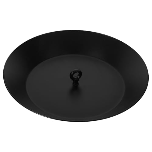 HOODANCOS Bacino per Catena della Pioggia in Alluminio, Piattino Raccoglitore Acqua Piovana Rotondo, Vaschetta per Grondaia Esterna per Giardino e Patio, Installazione Rapida per Irrigazione