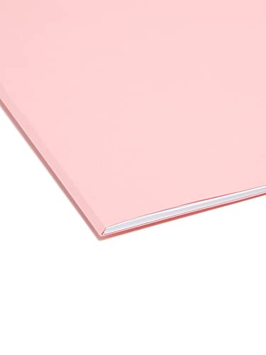 Smead File Folder, Reinforced 1/3-Cut Tab, Legal Size, Pink, 100 Per Box (17634) #TOP4