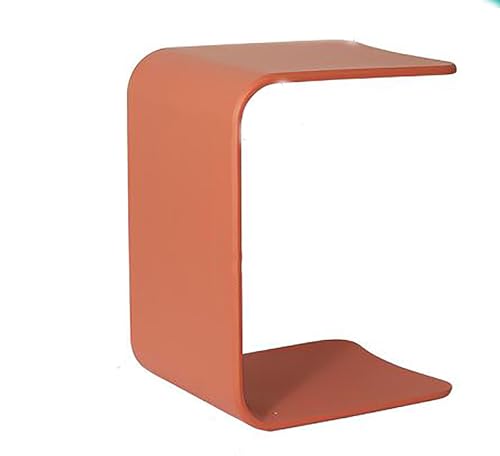 Table d'appoint en forme de C pour petit salon et lit douillet