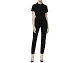 Good American Fit For Success Denim Straight Leg Jumpsuit - (US, Alpha, X-Small, Regular, Regular, BLACK099)