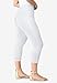Roaman's Women's Plus Size Essential Stretch Capri Legging - 18/20, White