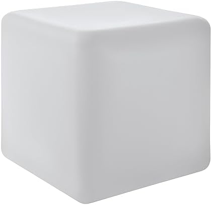 8 Seasons Design LED Würfel 33cm | Weißer Leuchtwürfel E27 IP44 | Für Innen & Außen Als Deko Und Möbel