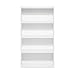 Furinno PASIR Book Shelf, 4-Tier Bookshelf, Bookcase with Open Shelf, 9.4 x 23.6 x 41.7, for Living Room, Bedroom, Home Office, White