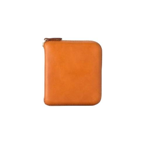 [コルム] 二つ折り財布 キャメル 立体成型で作った本革製財布