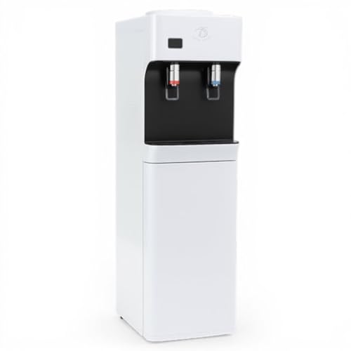 Royal Swiss® Fontaine à Eau Chaude et Froide avec Mini Réfrigérateur – Distributeur d’Eau 18,9L Top Loading – Refroidisseur Eau 6–10°C &...