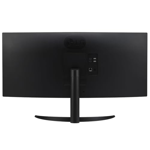Image of LG 34 Inch WQHD (3440x1440) Curved Smart Monitor, 100Hz, HDR10, 99% sRGB, webOS 23, Screen Share, Built-in Speakers, AirPlay 2, Flicker Free, Includes Wireless Screen Mirroring, HDMI, USB-A,Black