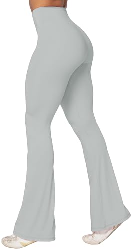 Image of Sunzel Flare Leggings, Crossover Yoga Pants with Tummy Control, High-Waisted and Wide Leg