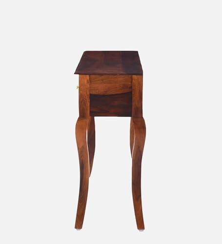 Image of Solid Sheesham Wood Console Table for Living Room Furniture | Hallway Enteryway Console for Home and Office | (Natural Brown Finish-02)