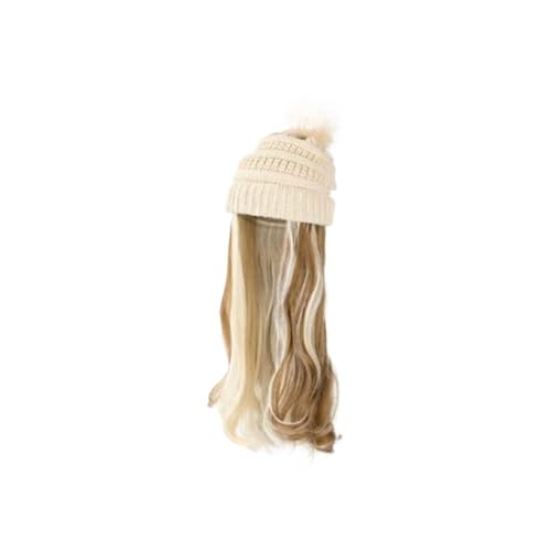 Bonnet synthétique ondulé anti-froid bonnet tricoté chaud pour hiver