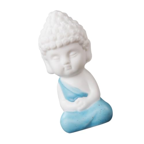 PRETYZOOM Escultura de Buda de Chino Decoración Única de Figura de de Cerámica Vívida Túnica de Porcelana Blanca Decoración del Hogar