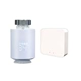 YAFYOING Smart Heizkörperthermostat Starterset, Programmierbar Heizkörper Thermostat Heizung Digital Zigbee App, Elektrische Heizungsthermostat, Heizen Per App Steuerbar & ZigbeeGateway 1 Satz