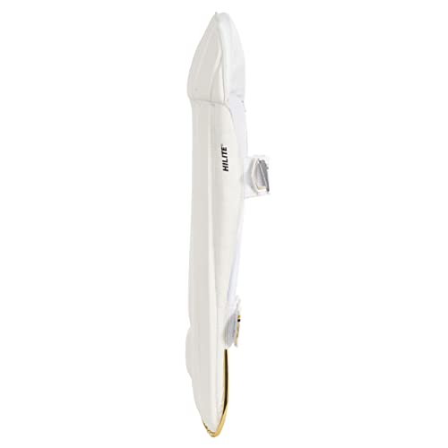 Image of SG Hilite Wicket Keeping Pads- White /Gold- Mens( 17+)