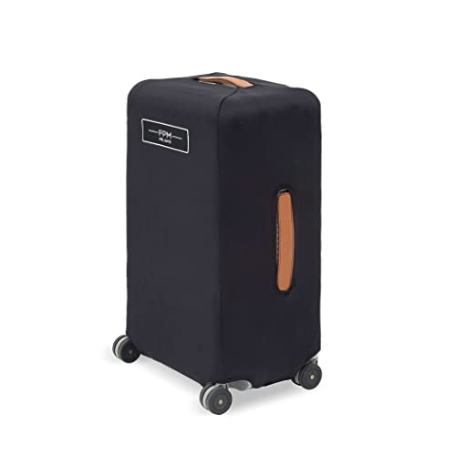 Milano Bank Spinner Luggage Cover 68, Protective Luxury Luggage Cover, Lightweight, Neoprene Easy Wipe Clean Material, User-Friendly Zipper Closure, Black, Check-In 26-Inch