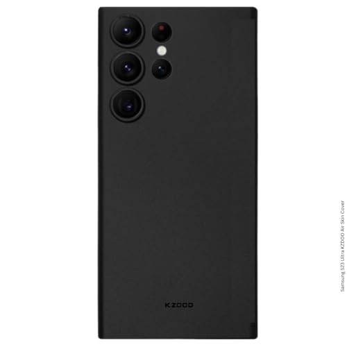 Image of K-Doo Air Skin Ultra Slim Case 0.3mm Thickness Full Covered Super Thin Mobile Back Cover for Samsung Galaxy S25 Ultra 5G (Black)