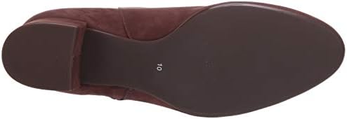 Marc Joseph New York Women's Genuine Leather Block Heel with Zipper Detail Spruce Street Bootie Ankle Boot, Brown Nubuck, 6.5 M US | Image 3
