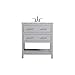 Elegant Decor 30 inch Single Bathroom Vanity in Grey